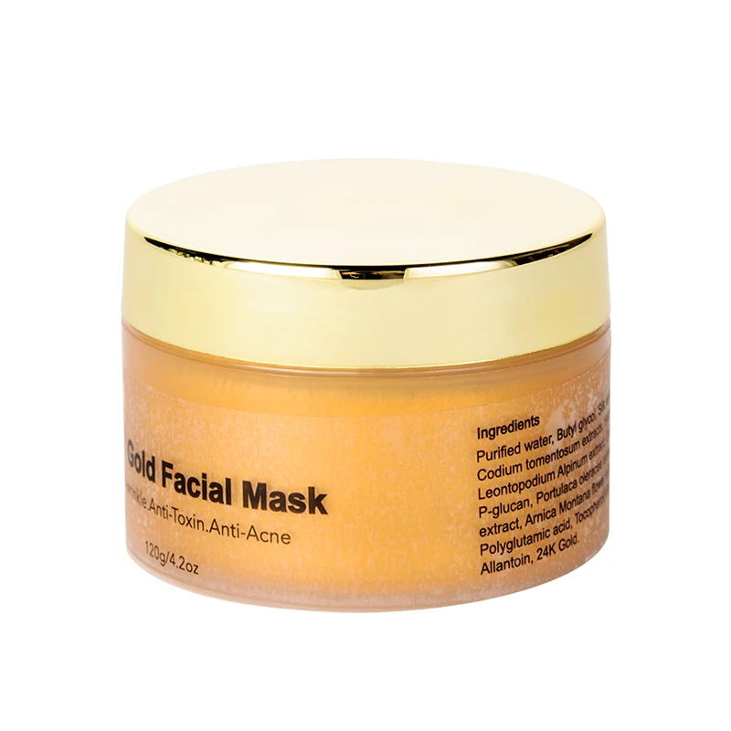 high quality 24 k gold foil nourishing peeling off facial mask