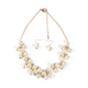 Gold Chain Simulated Pearl Jewelry Vintage Pendant Necklace Women Fashion Simple Choker Necklace Maxi Torque