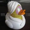 lady spa rubber duck bath toy , woman shower beauty bath duck toy , facial mask bath duck for girls
