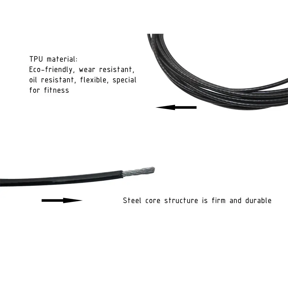 Kingtale Cable Wire Fitness Gym Equipment Wire Rope Galvanized Tpu Gym