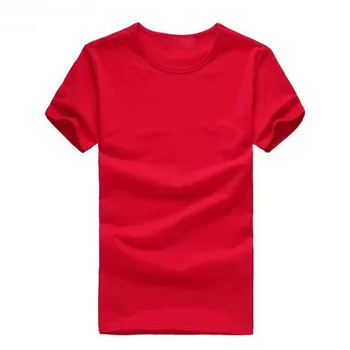 Plain Red T Shirt 100 Cotton 160 Gsm T Shirt Cheap Red T Shirt - Buy ...