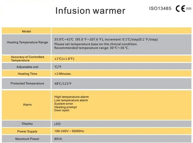 The cheapest infusion fluid warmer blood infusion warmer H-299