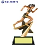 Track Female Star Resin Figure Trophy 3 Lines of Custom Engraving Text Available