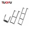 high quality Stainless steel marine telescoping ladder for boat