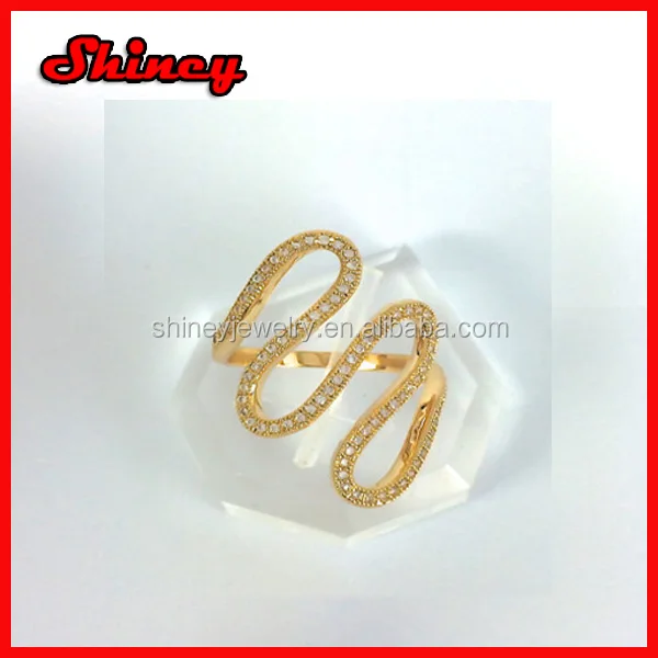 925 sterling silver high quality thin circle chain full finger knuckle ring