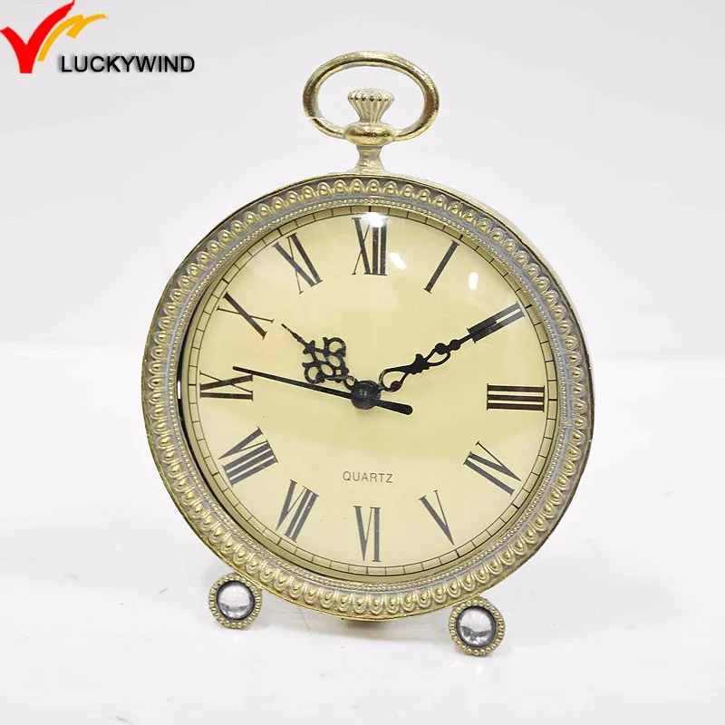 Gold Antique Decorative Very Small Table Clocks Antique Table