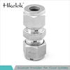 1/2" compression fitting 1/2 inch union straight fitting Stainless Steel compression tube fitting