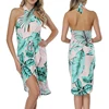 Explosive Style Sling Fresh Printed Multiple Ways Of Wearing Cover Up Beach Wrap Dress