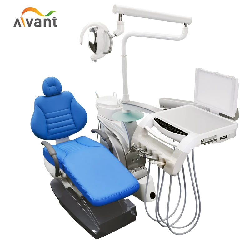 CE ISO approved high quality integral dental chair unit with dental LED lamp