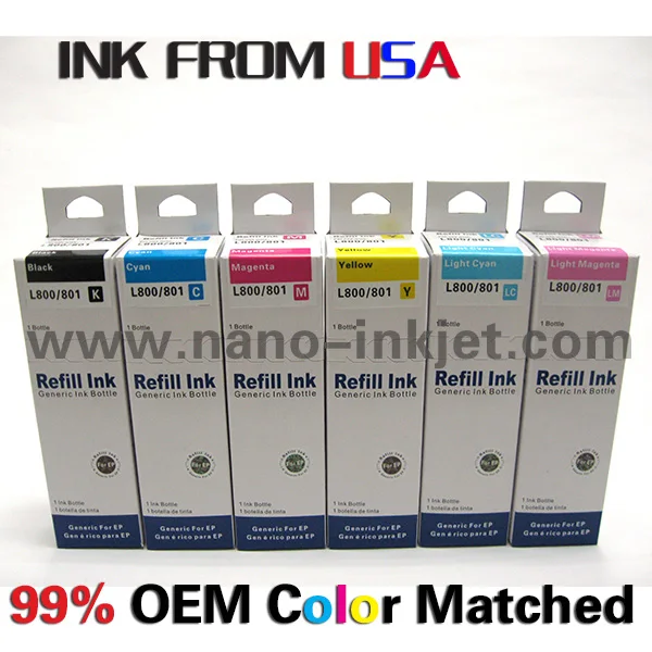 Refill Ink For Epson L800 / L801 /l805 Ecotank Printer Buy Refill