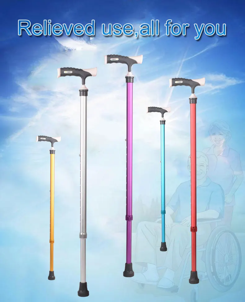 Best Price Lightweight Multi Function White Walking Cane For Old People