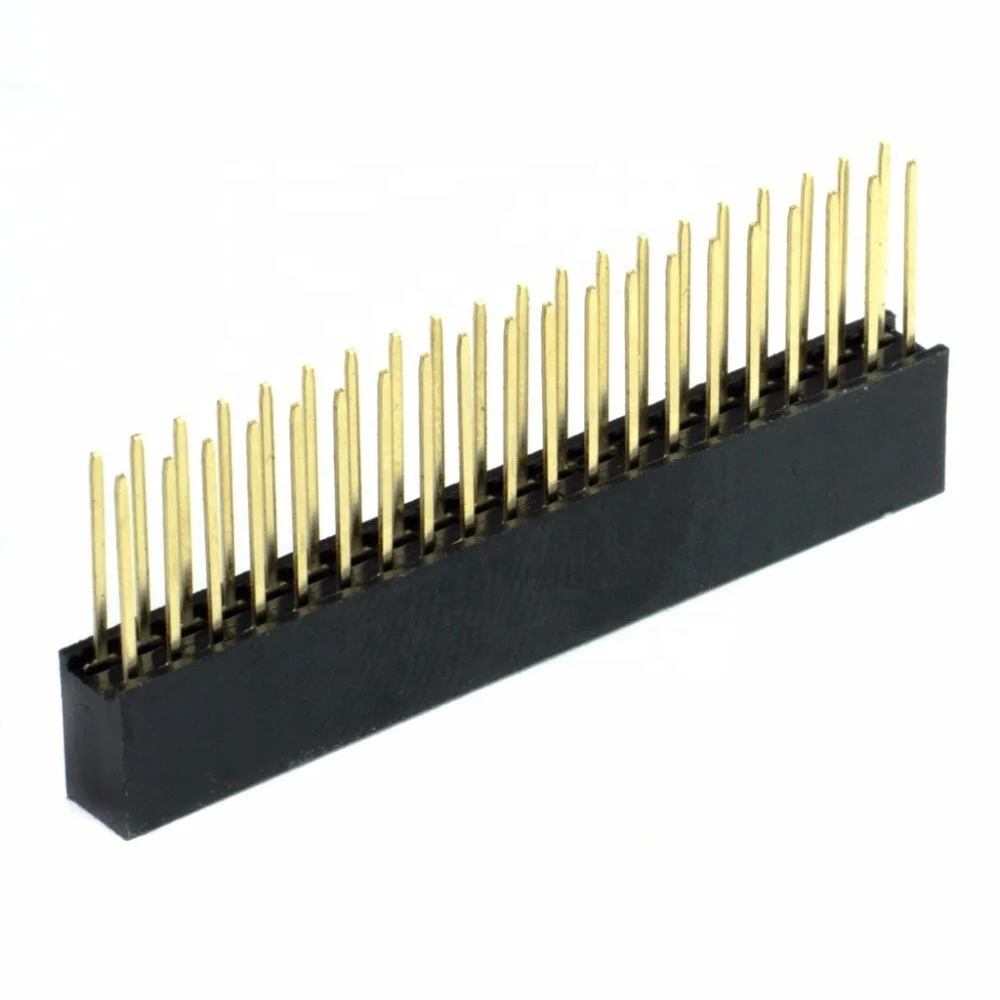 Female Header Pin Connectors Pitch2.54mm Smt With Board Spacer,Dual Row ...