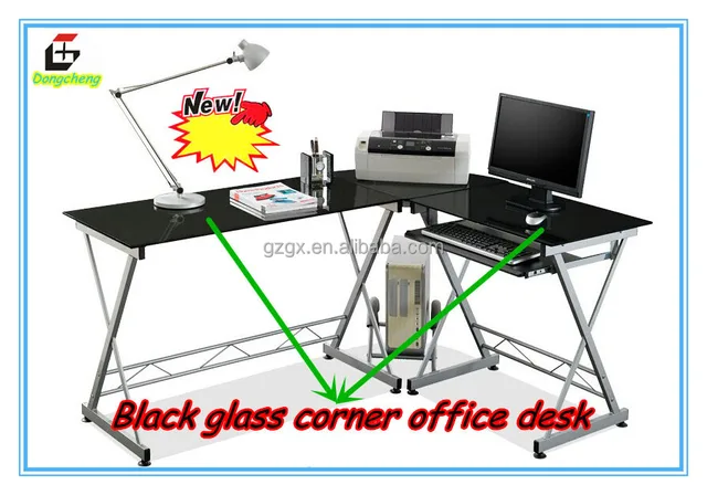 Gx 610 Glass Corner Office Desk L Shape Desk Buy Corner Office