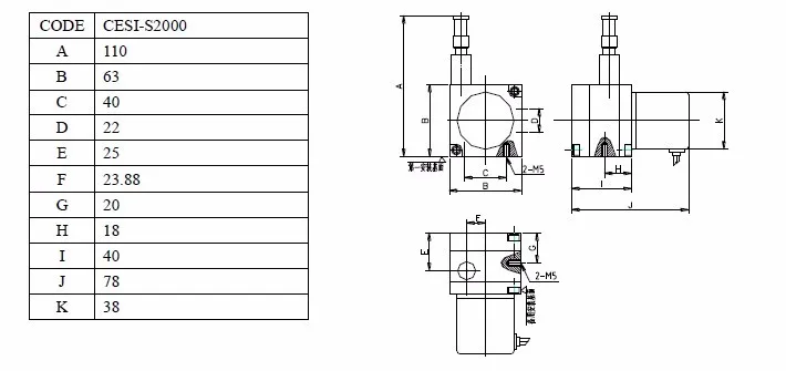 Calt Incremental Encoder 5v Line Driver 2000mm Draw Wire Displacement