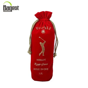 drawstring wine bottle bag