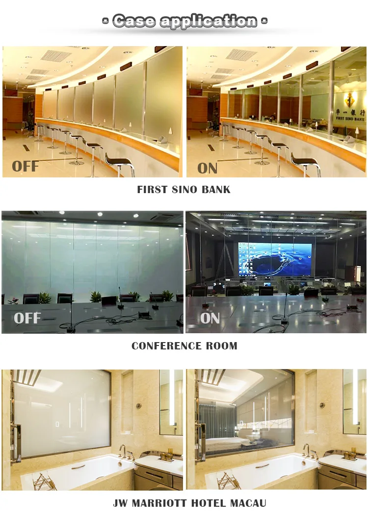 Switchable Pldc Smart Privacy Opaque Window Electric Glass Film Price