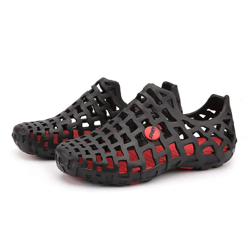 QIAO Beach Sandals Beach Shoes for Men and Women Breathable Hollow Out Soft Antiskid Sports Shoes