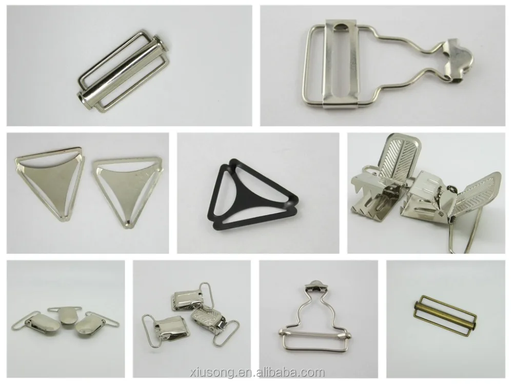 Hot Sale Garment Clips Gunmetal Wholesale Metal Suspender Clips For