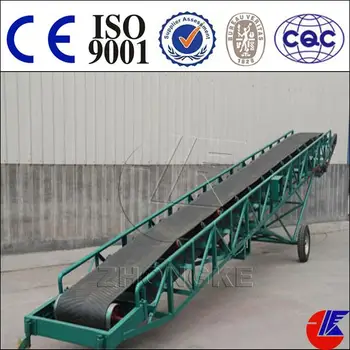 Reversible Rubber Belt Conveyor For Handling Soil 