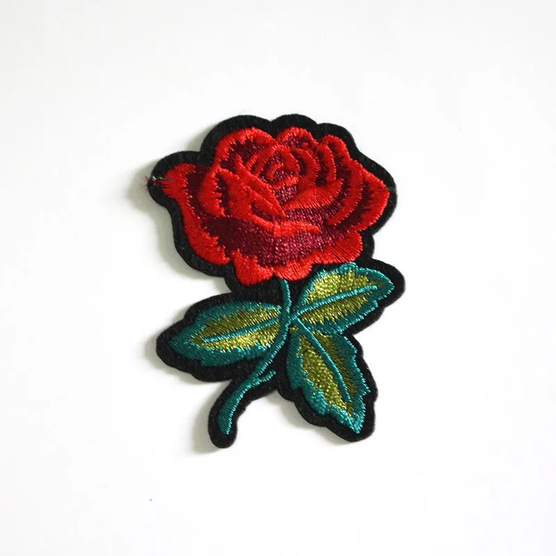 28 * 18厘米定制贴花刺绣补丁花为服装 d86