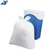 PE plastic packaging bag Flap tie trash bags on roll for tall kitchen packing customized extra strong