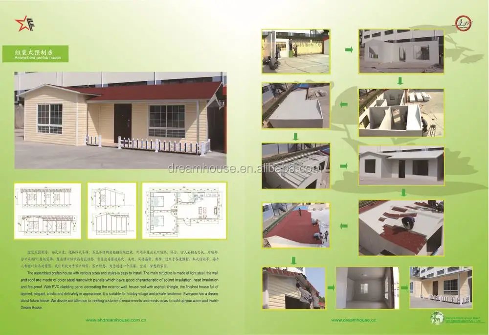 Prefabrique maison villa moderne/chalet kit chine/prefab summer ... Chalet désign Maison