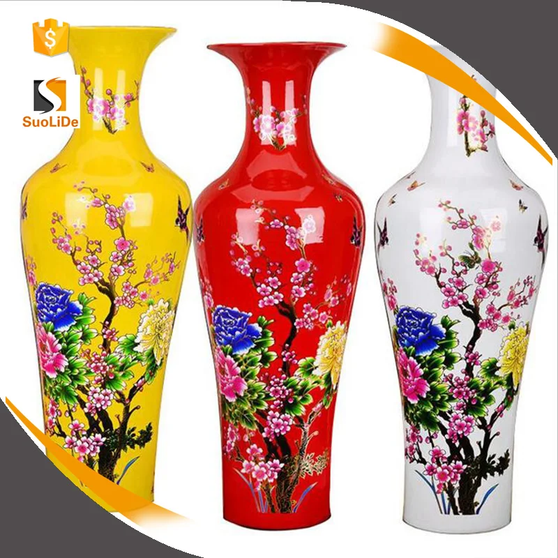 New 90cm Big Size Large Chinese Ceramic Floor Vases Buy Large Chinese