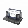 desktop name card display metal mesh business card stand