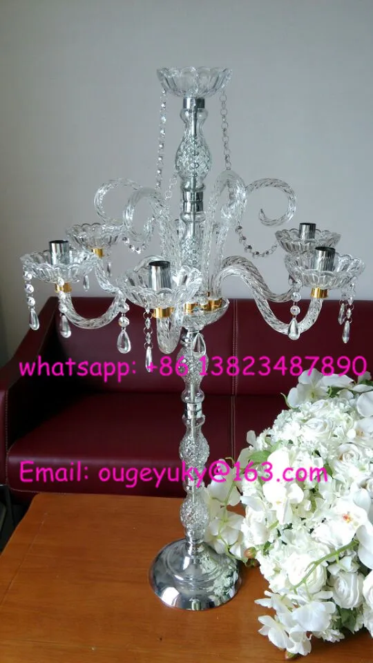 Centros de mesa candelabros altos wedding, candelabros de cristal ... Wedding Candelabros diseño