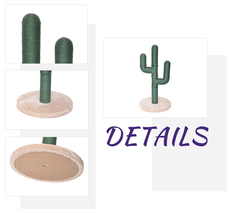 Wholesale simple cactus sisal cat tree scratcher post