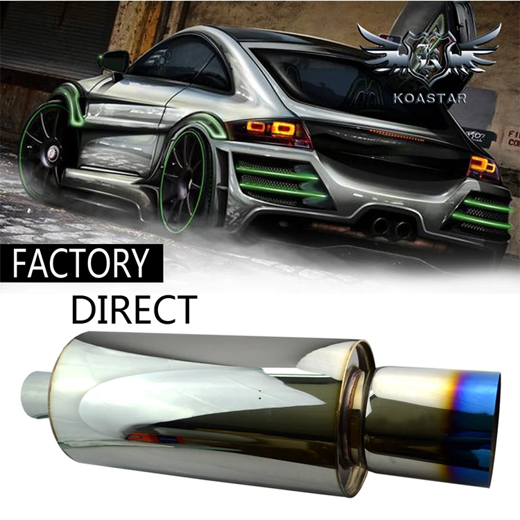 Universal Racing Car Exhaust Muffler Tip,63mm/2.5 Inch Exhaust Muffler