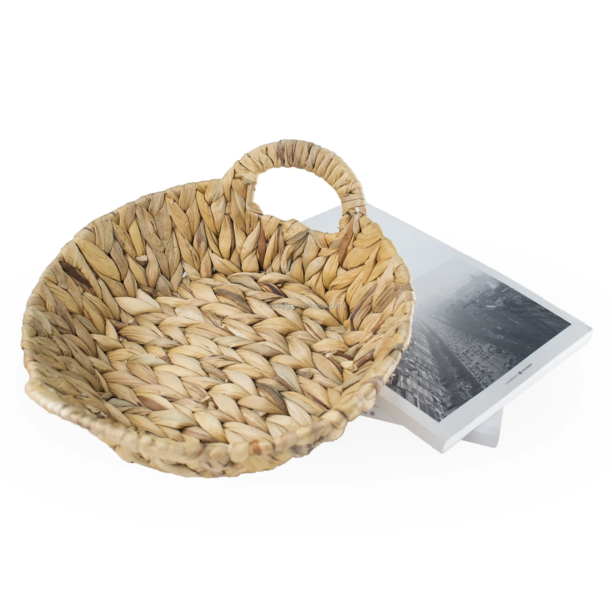 Hand Weaving Round Sea Natural Seagrass Storagebasket Straw Baskets