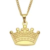 Nice design gift popular stainless steel gold crown pendant