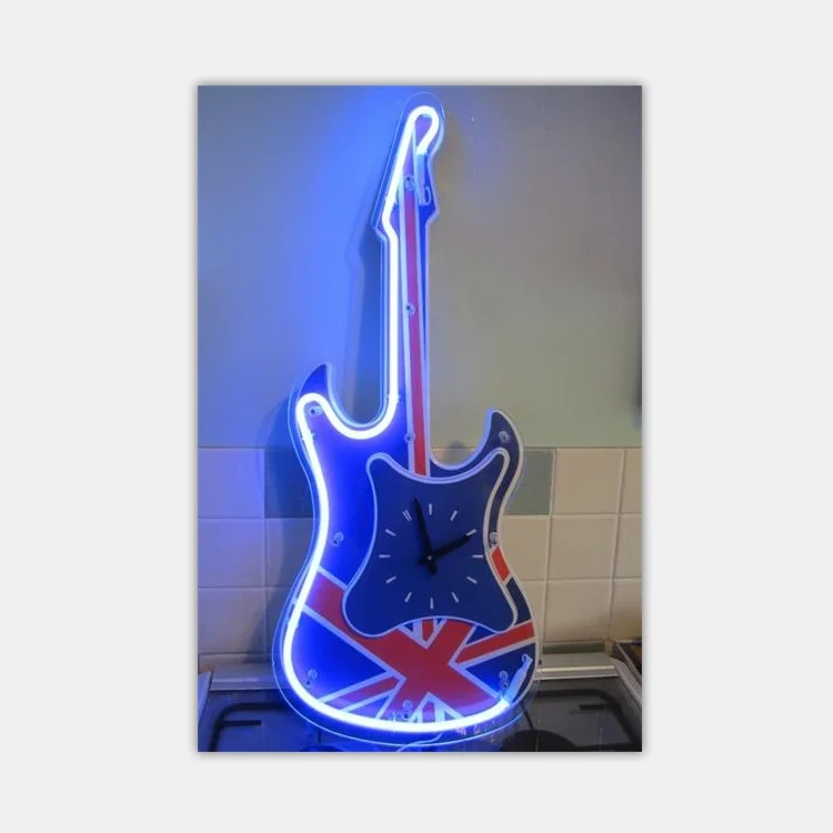 Neon Guitar Clock Buy Wholesale China Factory Price Neon Guitar Clock