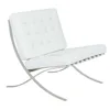 Magazine design Bonded Leather chair in white color