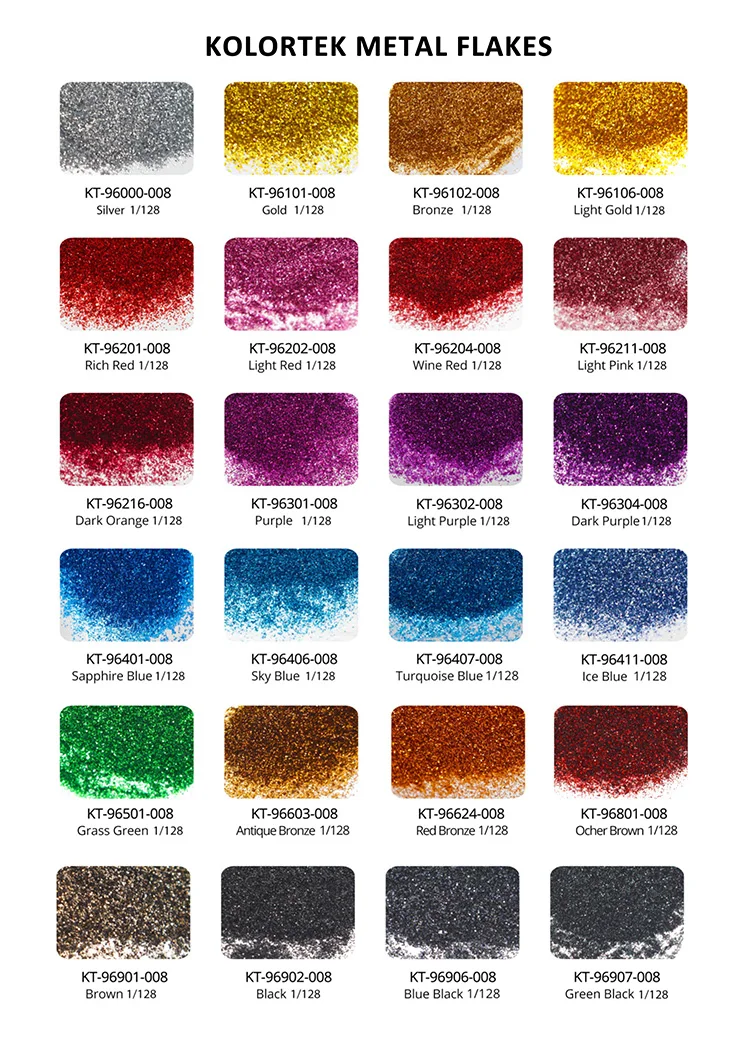 Metallic Glitter Flakes Pearls Metal Flake Glitter Auto Paint Pigment
