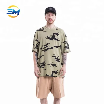 custom oversized sleeve short camo larger shirt