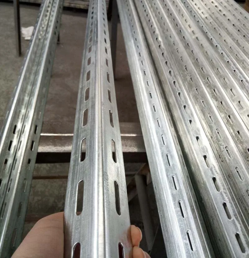 Red Blue White Black Slotted Angle Iron With Holes Buy Steel Angle