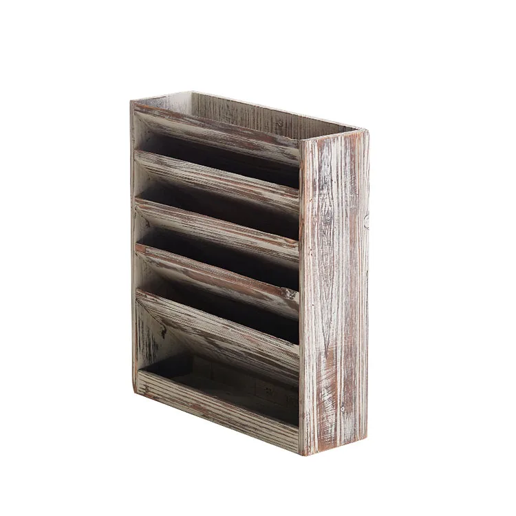 Distressed Design Office Home Wooden Wall Mounted Magazine And Document Filing Organizer Rack Buy Wall Mounted Pengajuan Rak Majalah Rak Berkas Kantor Rak Kayu Dinding Kayu Rak Buku Product On Alibaba Com