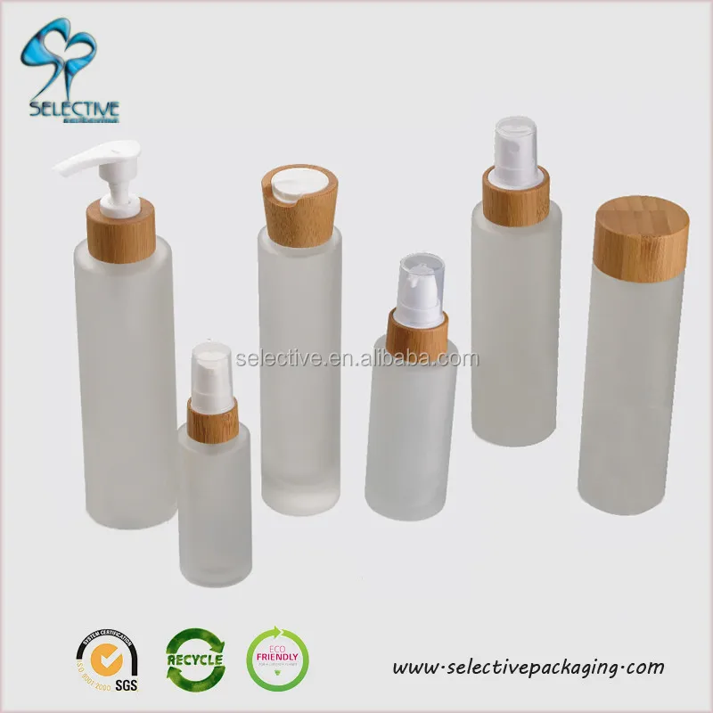 Download Hot 30ml/50ml/100ml/120ml/150ml Frosted Glass Jar Wooden ... Yellowimages Mockups