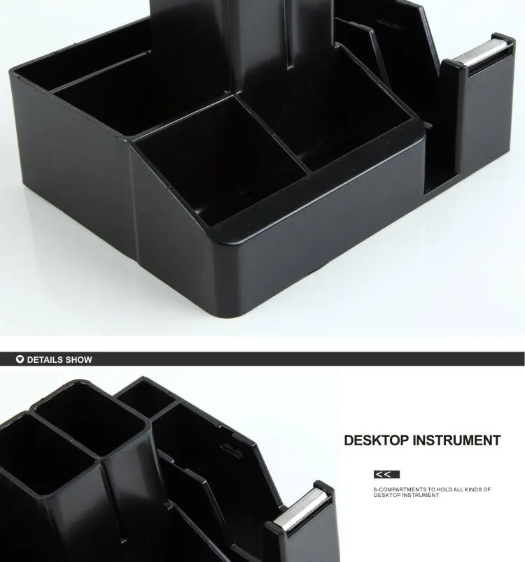 Unique design plastic Multi-functional Pen Holder Stand.jpg