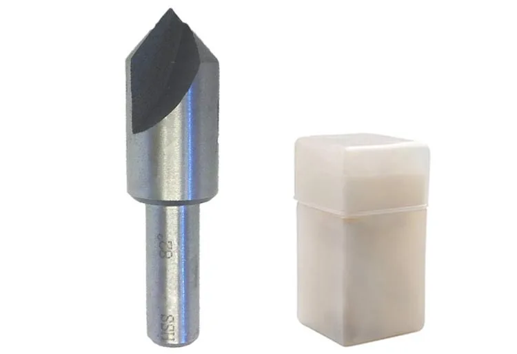 Cylindrical Shank 82 Degree Single  Flute   HSS Countersink Drill  Bit for Metal Deburring