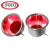 Foyo Stainless Steel Led Drink cupholders Insert Led Cup Light Holder For Boat Red