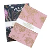Ecologic Stationary Supplies 3 Subject Custom Gold Foil Craft Notebook