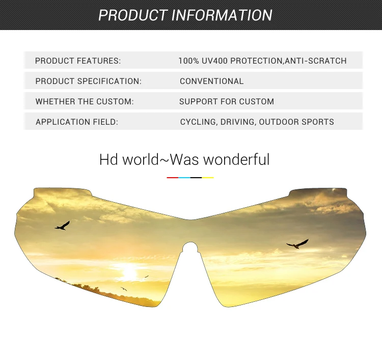 OEM Hot Sale Custom Logo Basketball Glasses Windproof Driving Running Tr90 Cycling Sport Sunglasses