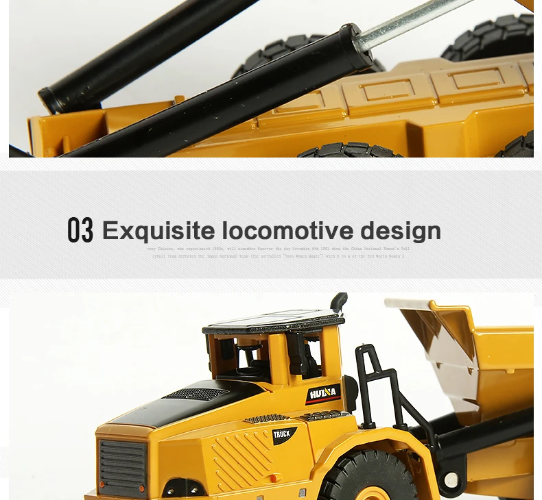 TongLi toy 1/50 Huina 1712 diecast model alloy truck car professional enginering construction model vehicle dump truck