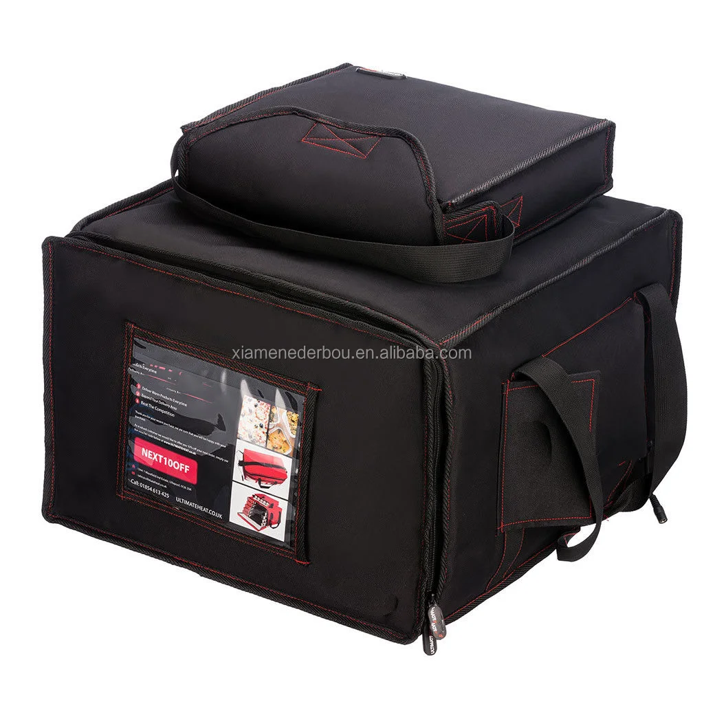 12v Pizza Heated Bag Hot Food Delivery Bag + Cool Drinks Bag Buy 12v