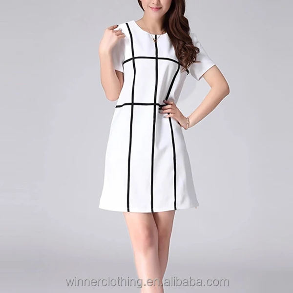 European And American Style Straight Fit Short Sleeve Designer One Piece Dress Western Buy Designer One Piece Dress Western Straight Fit Short Dress European Style One Piece Dress Product On Alibaba Com