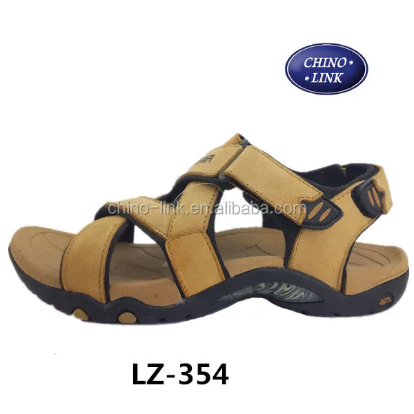 Cow Leather upper men beach sandals casual sandals summer wholesale