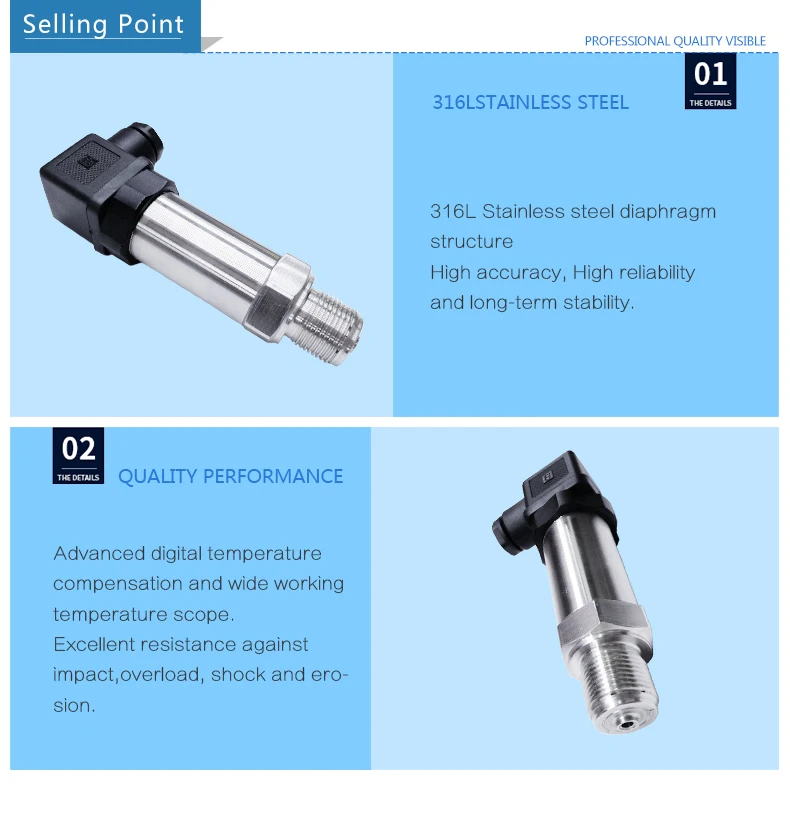Oem Hydraulic Water Pressure Transducer For Chiller Buy Pressure